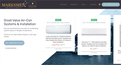 Desktop Screenshot of marksmenairconditioning.com.au
