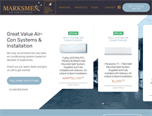Tablet Screenshot of marksmenairconditioning.com.au